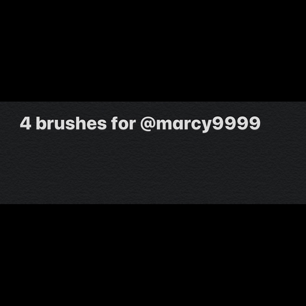 4 brushes for @marcy9999